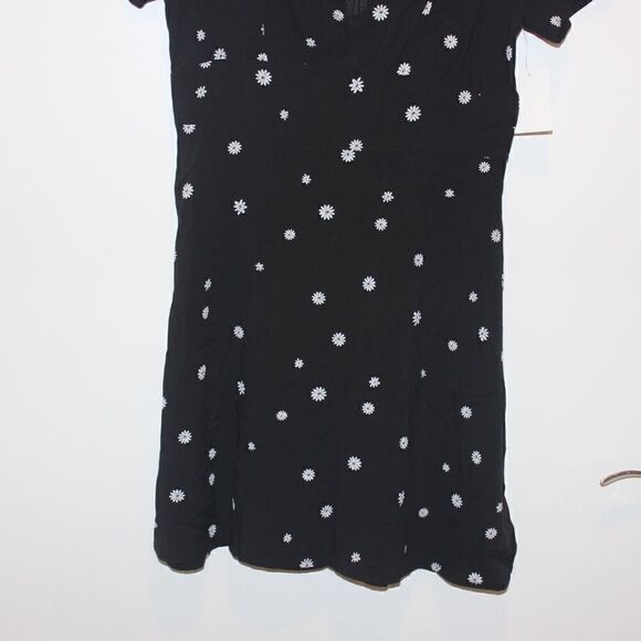 NWT Abound  Black Short Sleeve Skater Mini Dress Women Size Small - Picture 6 of 13